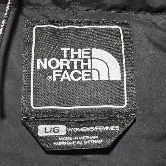 VTG The North Face Womens Long Puffer Coat L/G Brown Nylon Down Winter Jacket - Picture 4 of 16